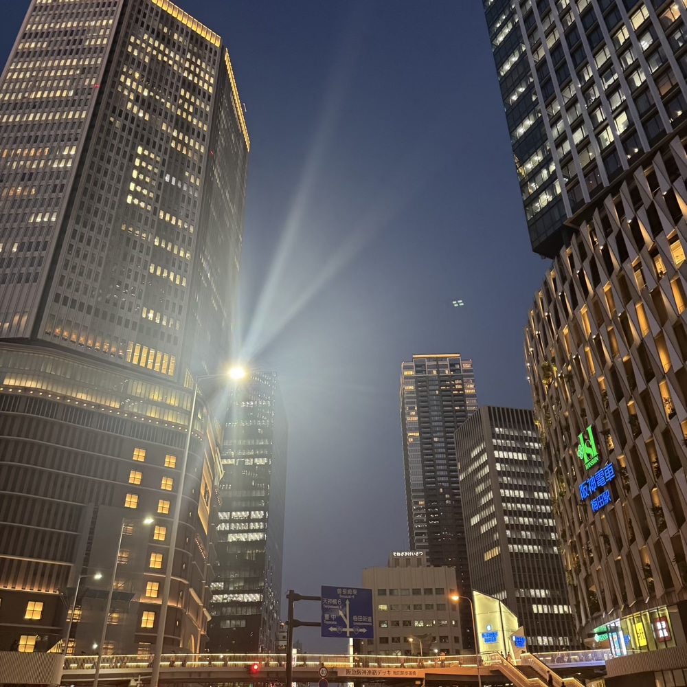 大阪 夜景 都会