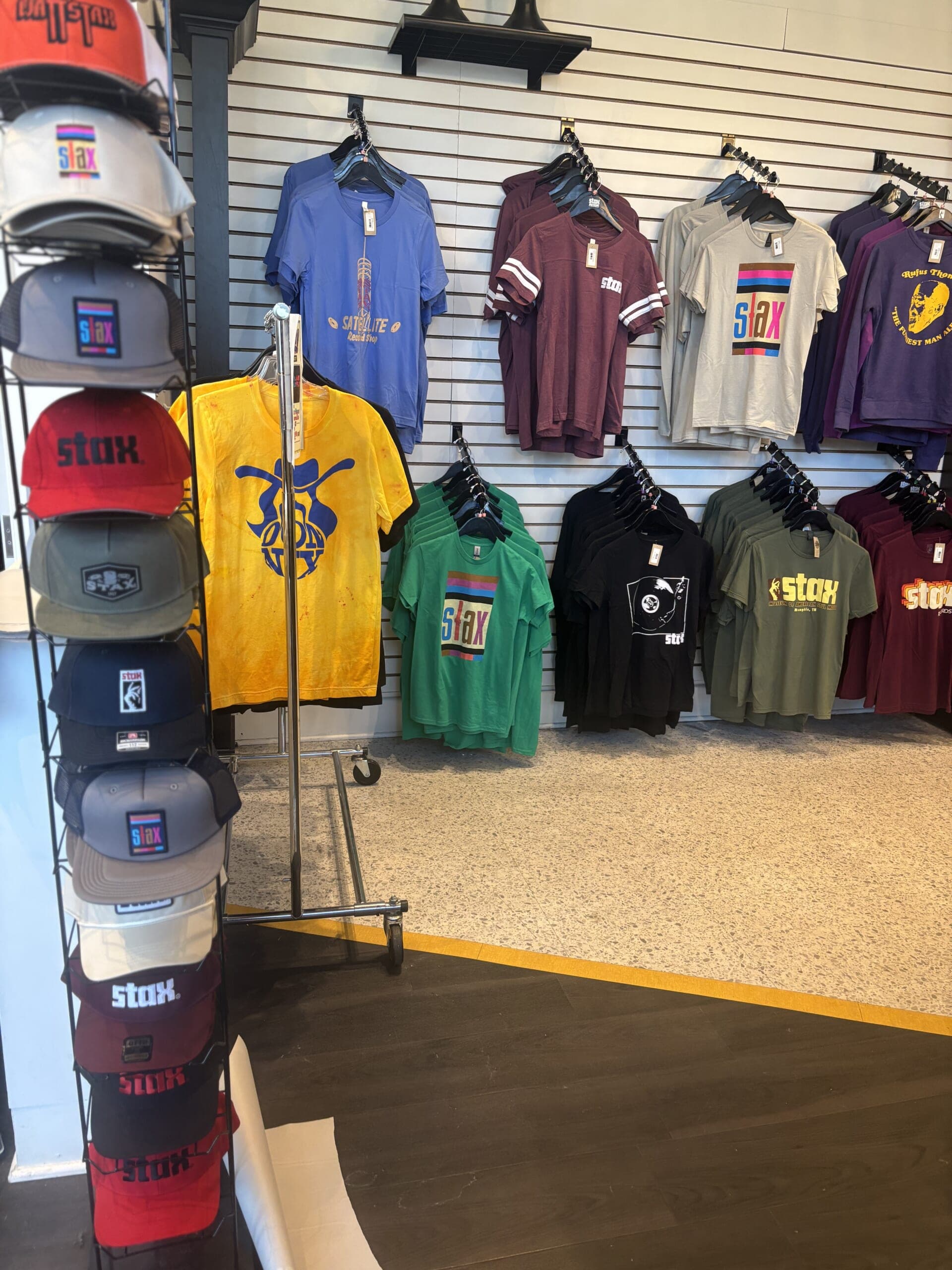 アメリカ・メンフィス「Stax Museum」おみやげショップ店内