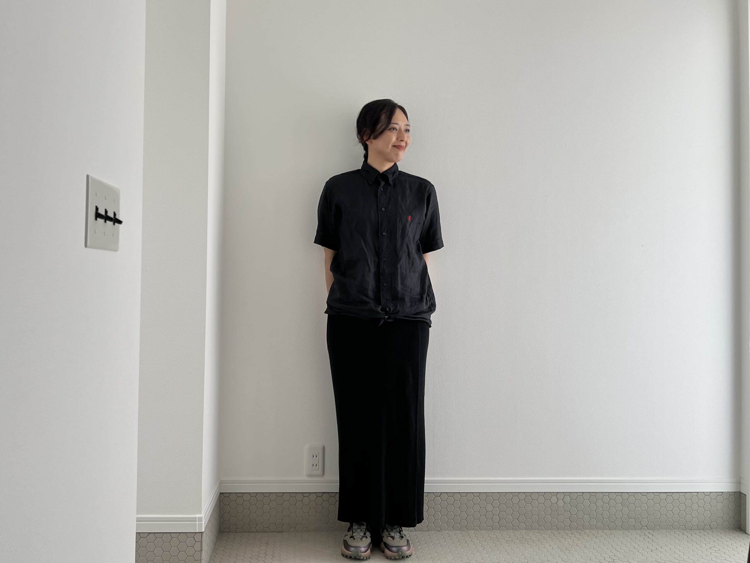 【気温30℃の服装】40代の夏コーデ。gymphlex（ジムフレックス）のリネンシャツが好き TB icoco