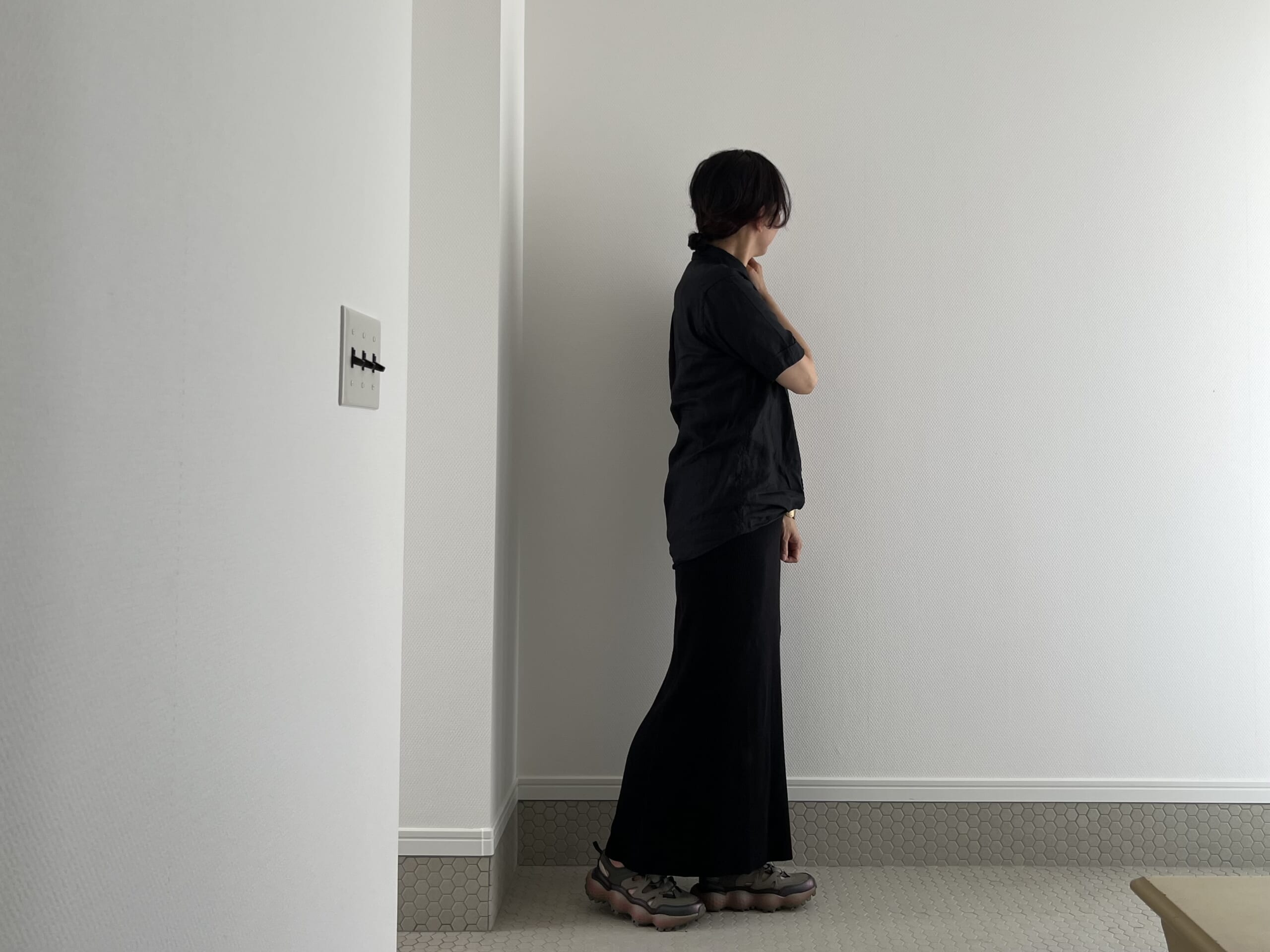 【気温30℃の服装】40代の夏コーデ。gymphlex（ジムフレックス）のリネンシャツが好き TB icoco