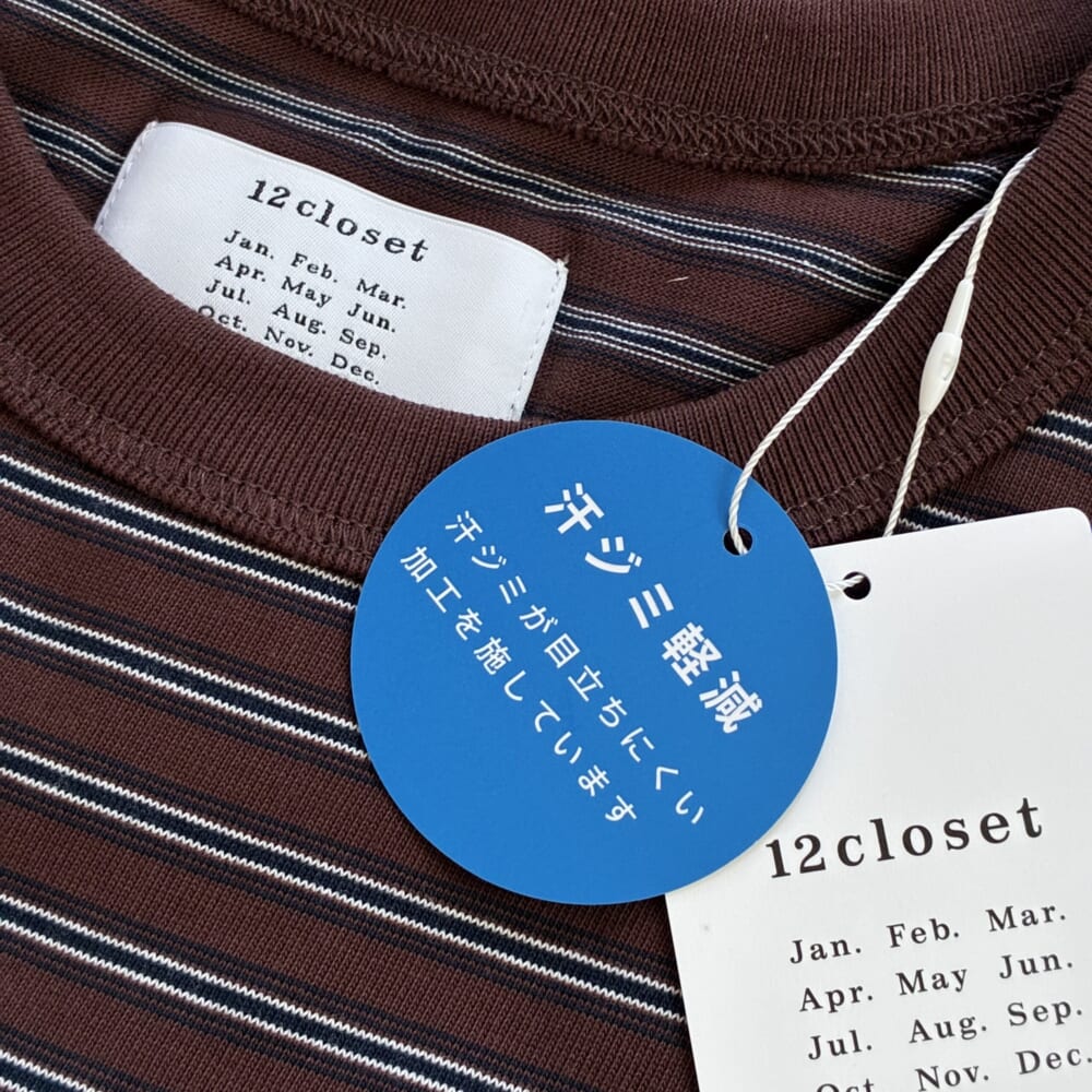 LEEマルシェ 12closet 汗じみ軽減Tシャツ