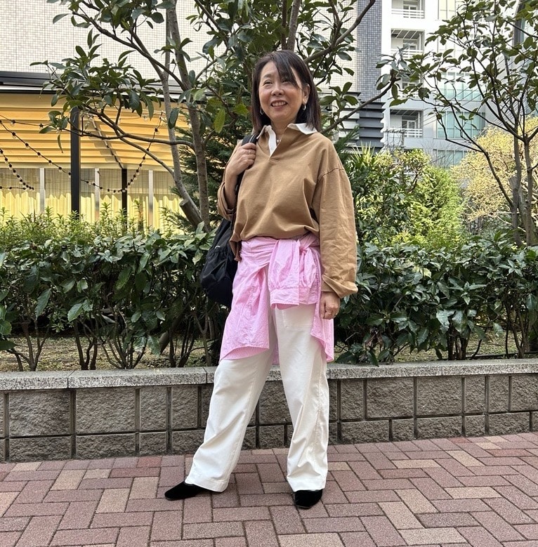 【12closet】ザ・エブリバディパンツを使った春コーデ