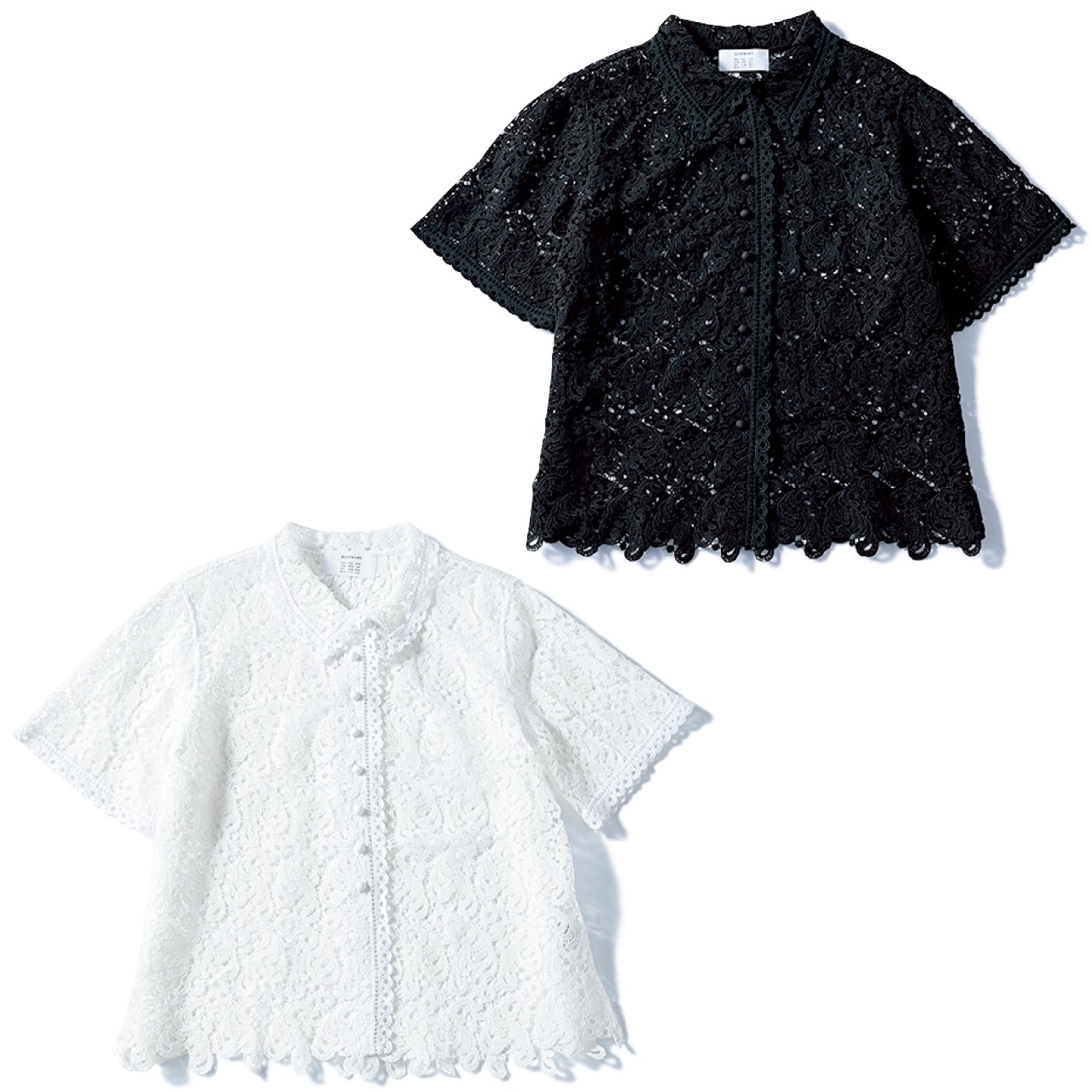 12closet(トゥエルブクローゼット)【洗える】 【石上美津江さんコラボ】インドレースシャツ