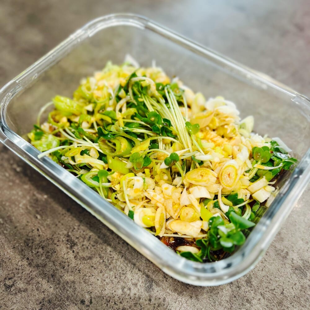 豚しゃぶの薬味ミックスがけ　アレンジ　長谷川あかり　LEEレシピ