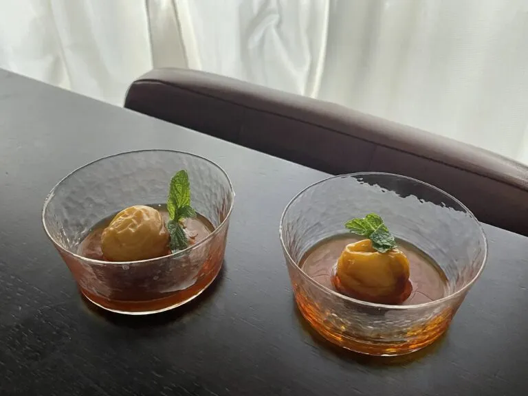 「梅アールグレイ」そのまま器に盛ったところ