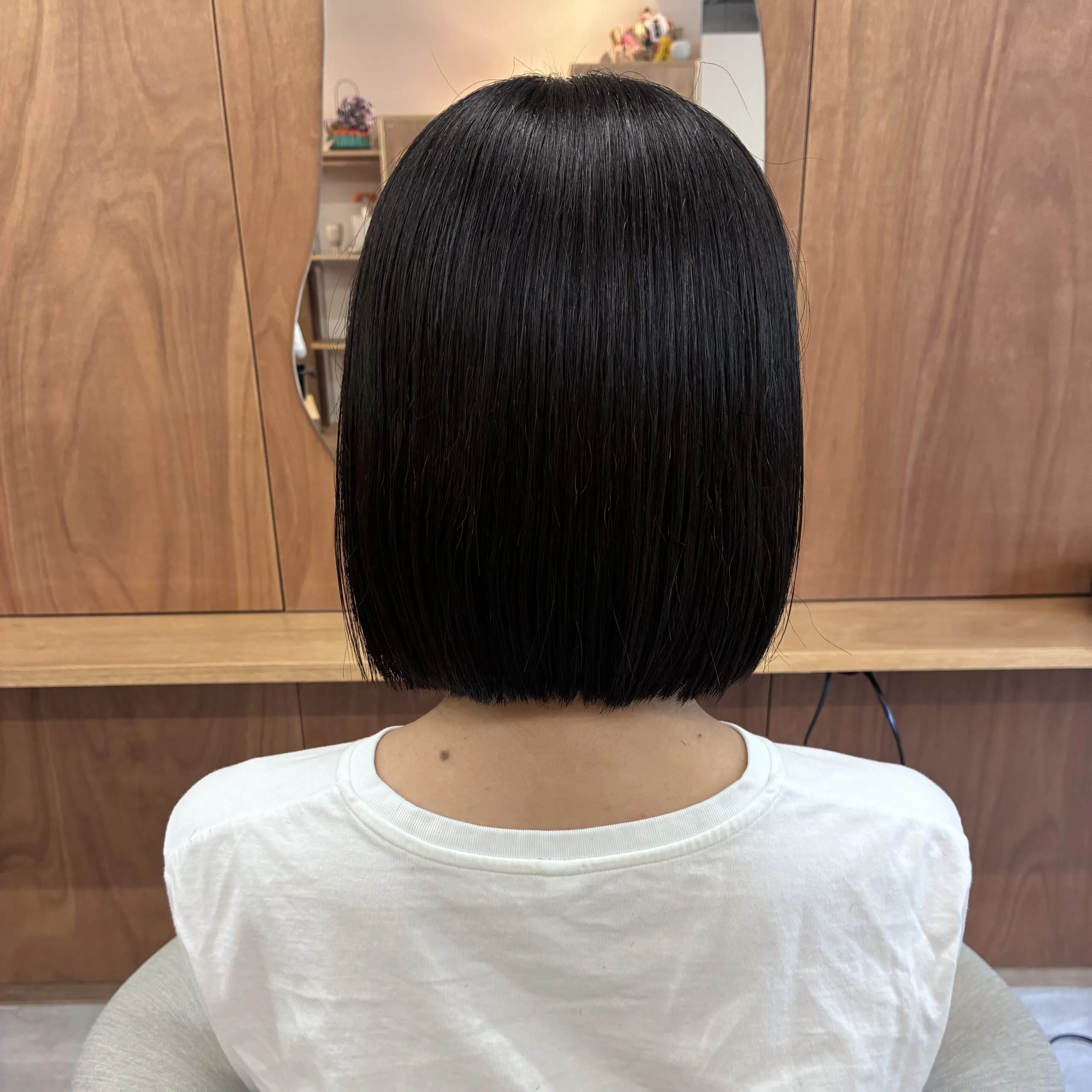 CHIHARUさん ボブヘア 美容室でのスタイリング後