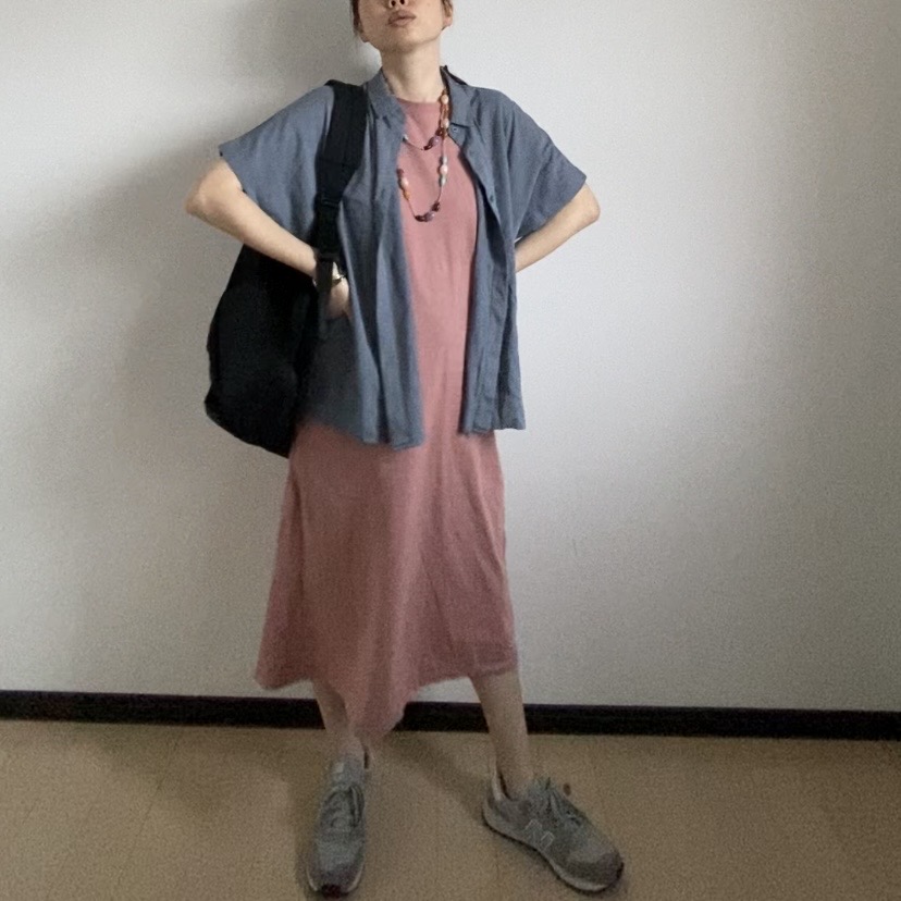 ユニクロ　夏　ワンピ