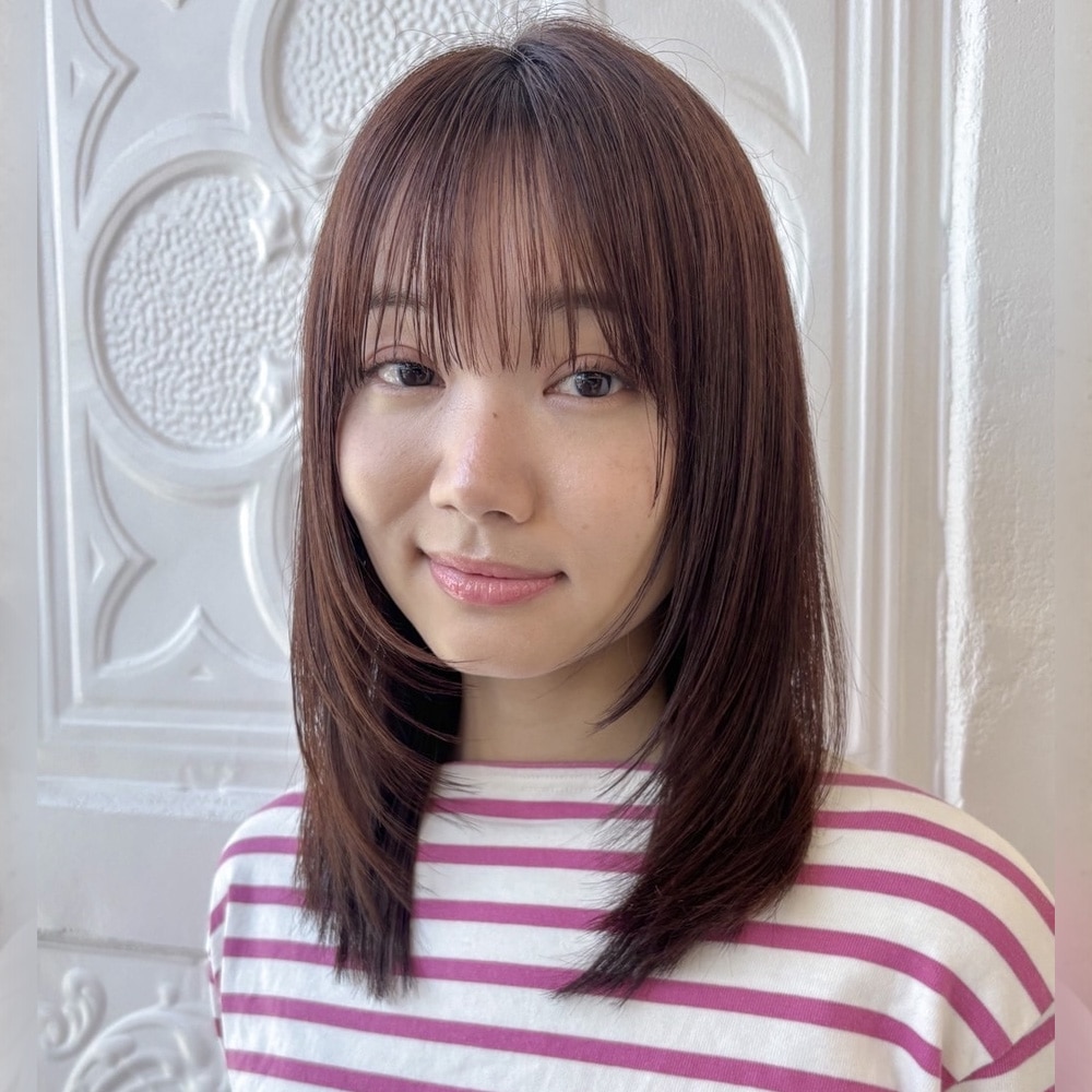 【ナチュラルで垢抜ける可愛すぎない大人ミディアム】アザーカット02