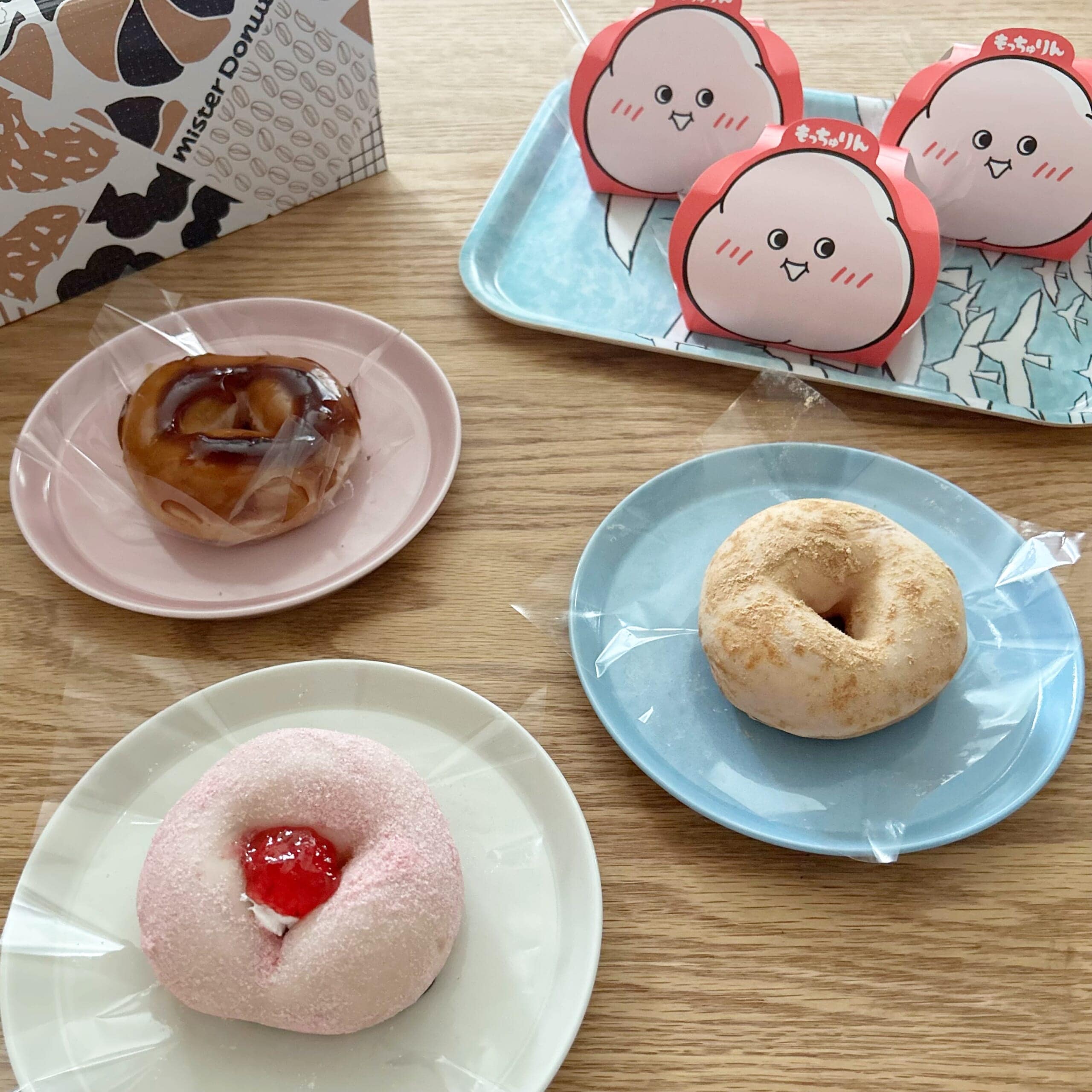 ミスタードーナツ「もっちゅりん」きなこ・みたらし・いちご