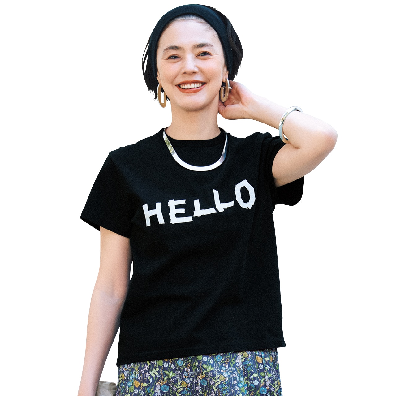 Oblada（オブラダ）【洗える】TAPE PRINT TEE