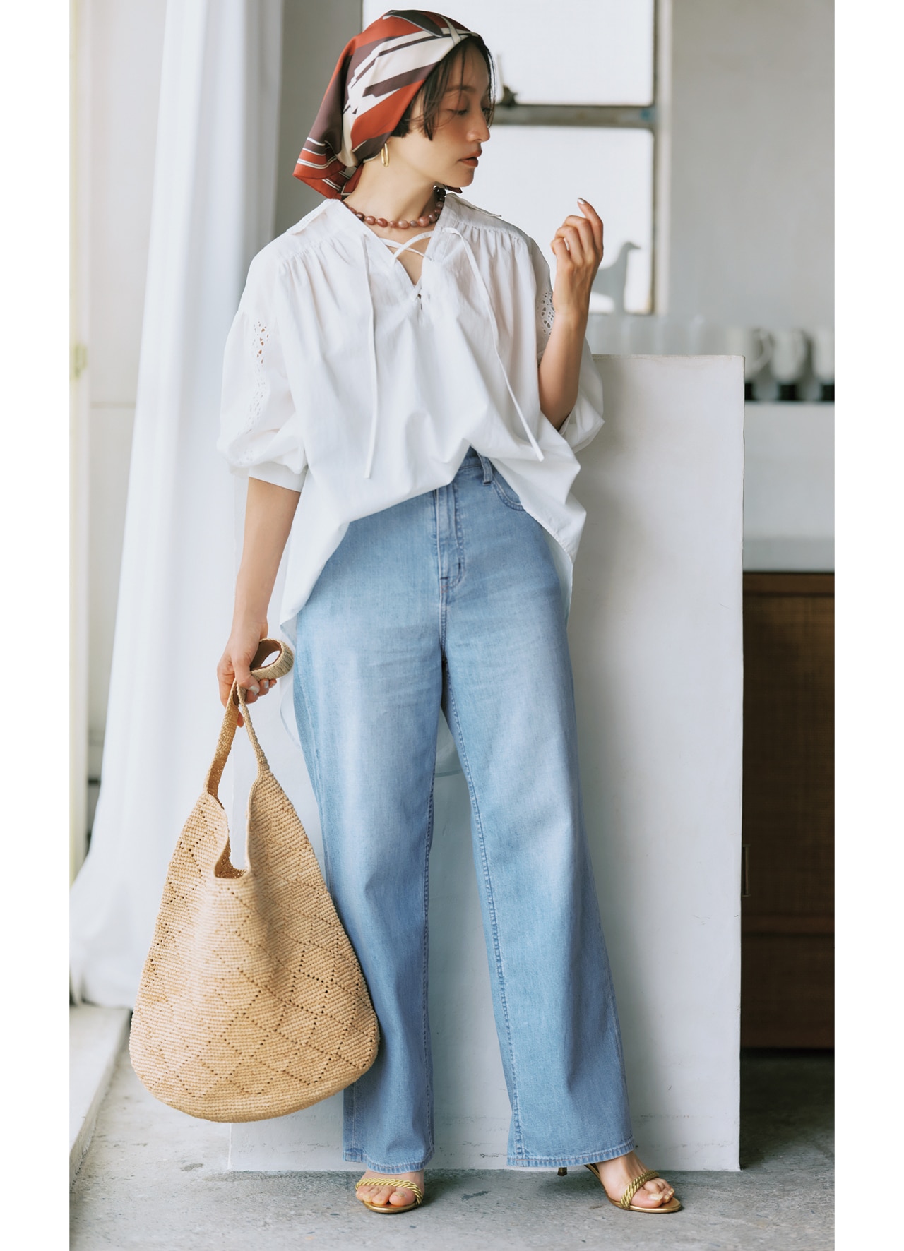 高山都さんの20th Anniv. LEE限定 Healthy DENIM(ヘルシーデニム) 【洗える】【LEEマルシェ20th別注】“超軽”Pink Pepperのコーデ