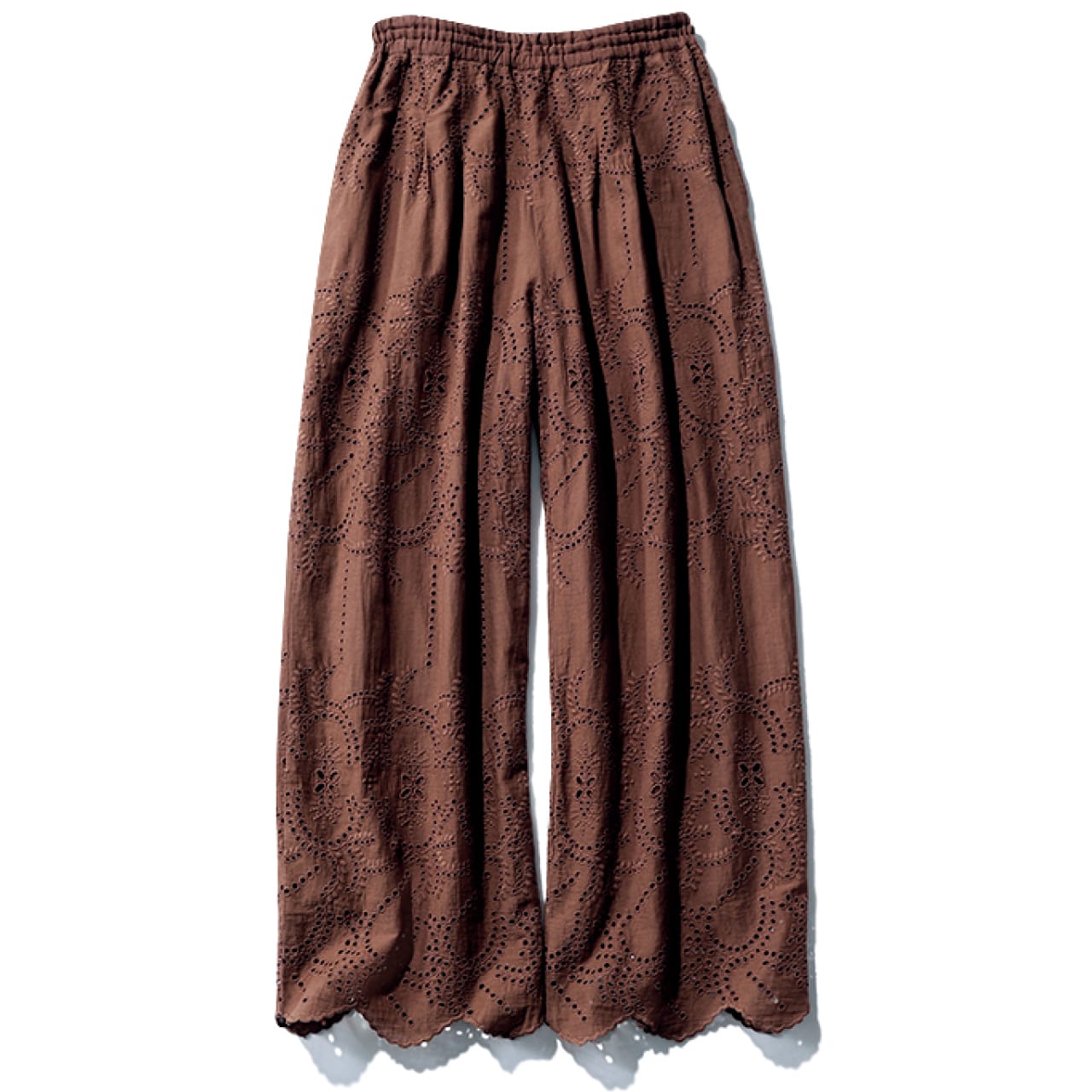 ne Quittez pas（ヌキテパ）【洗える】Cotton Voile Lupine Cifre Pants