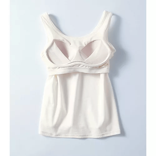 BRADELIS New York peace【LEE別注】【洗える】【接触冷感】【吸汗速乾】【UVカット】楽なのに補整!ブラ付きリブタンクトップ