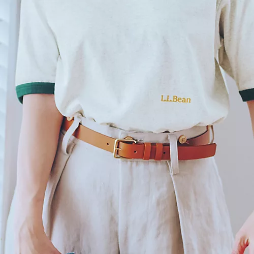 L.L.Bean 【洗える】【吸水速乾】【接触冷感】【抗菌防臭】【UVカット】Morrill Short-Sleeve Ringer Tee