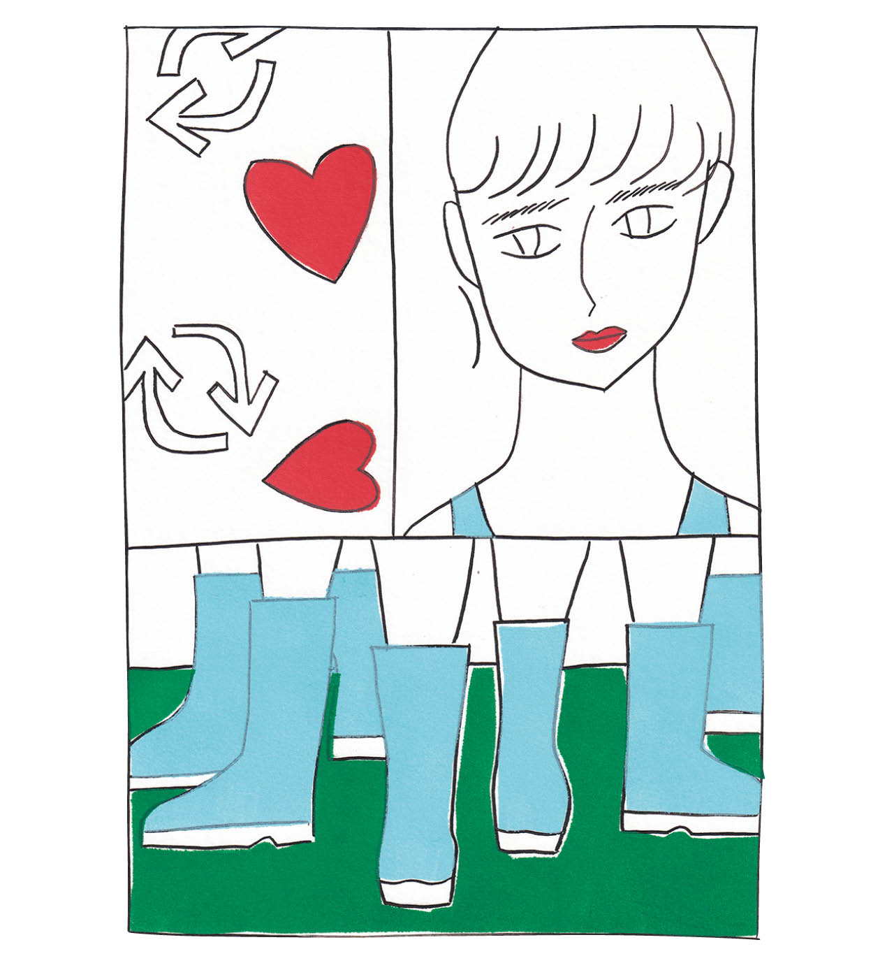 「デモ、でも、でも……」イラスト