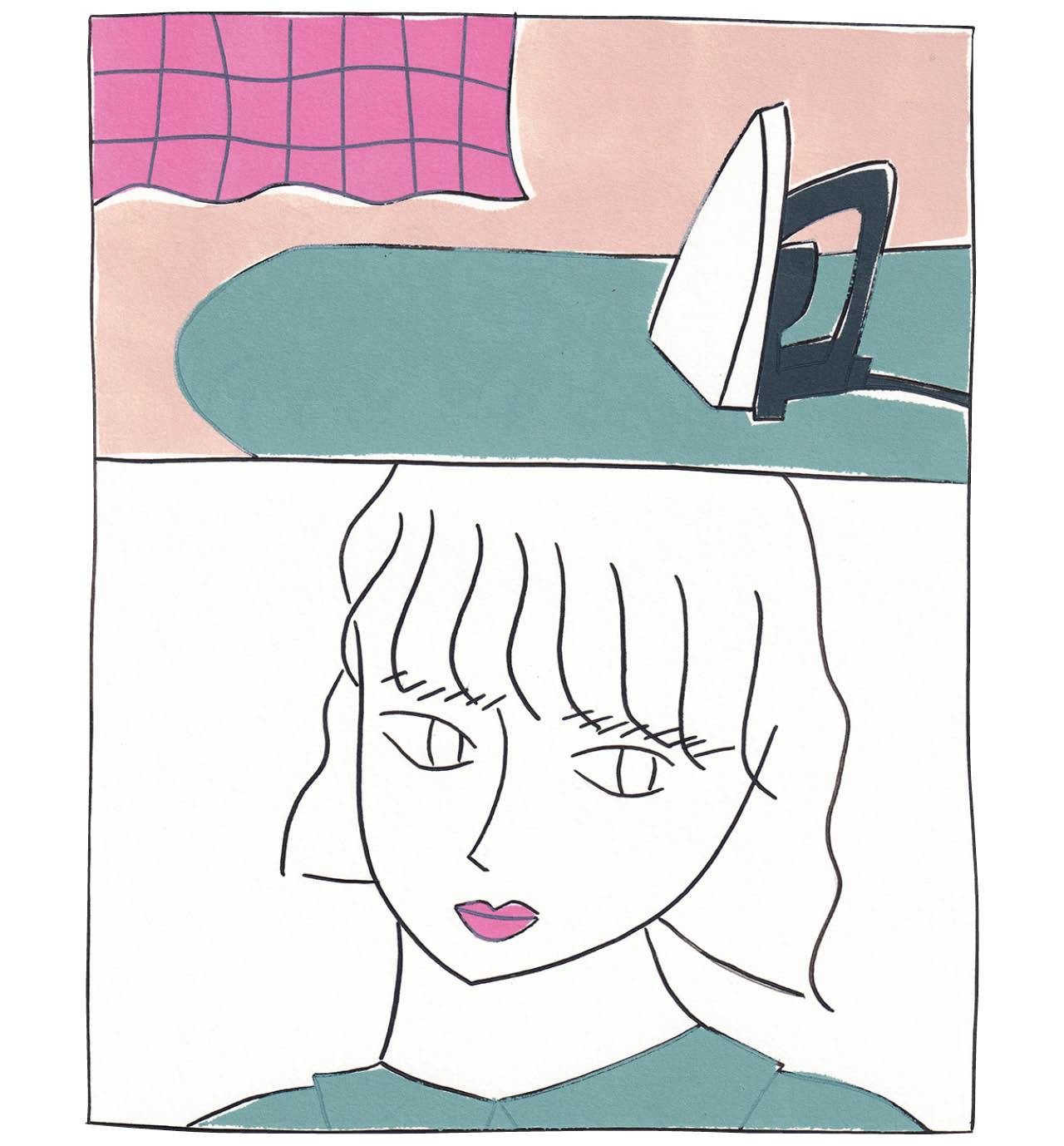 「私は何も両立できない」イラスト