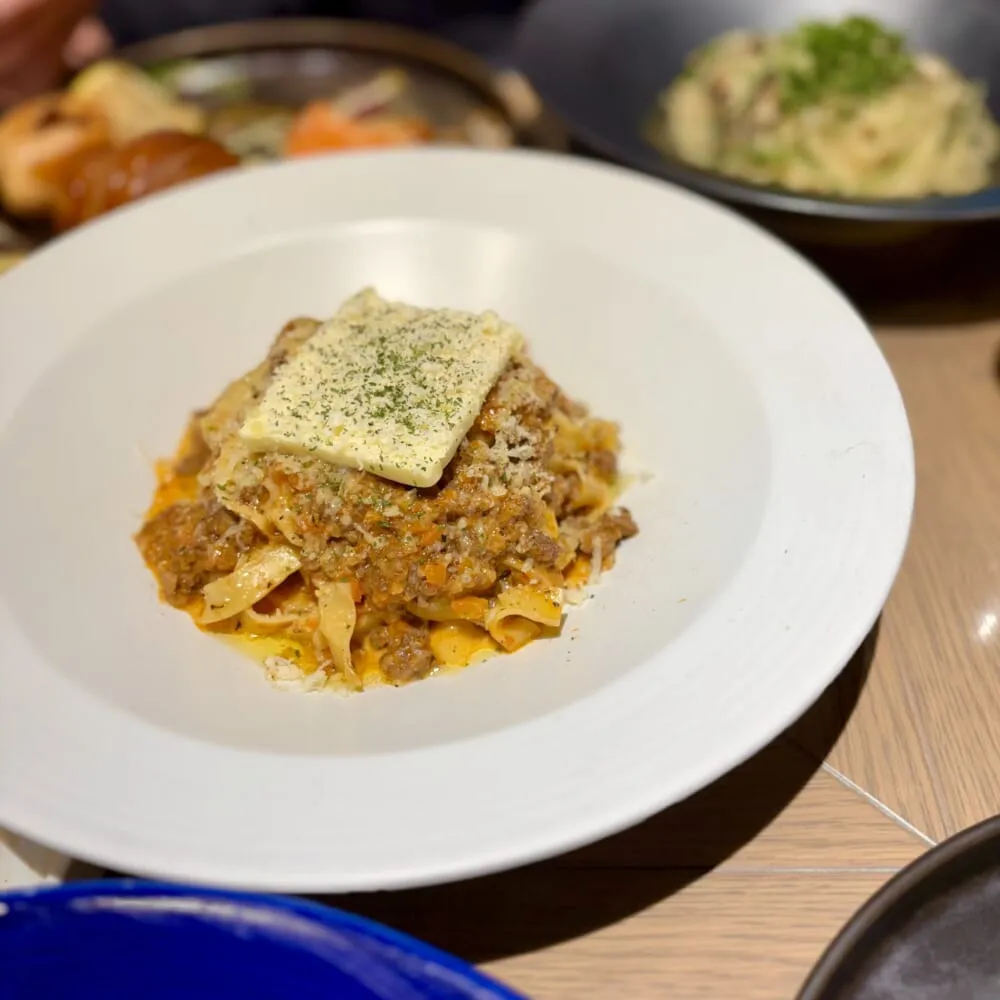 大阪「サントル・エム」ランチビュッフェのパスタ