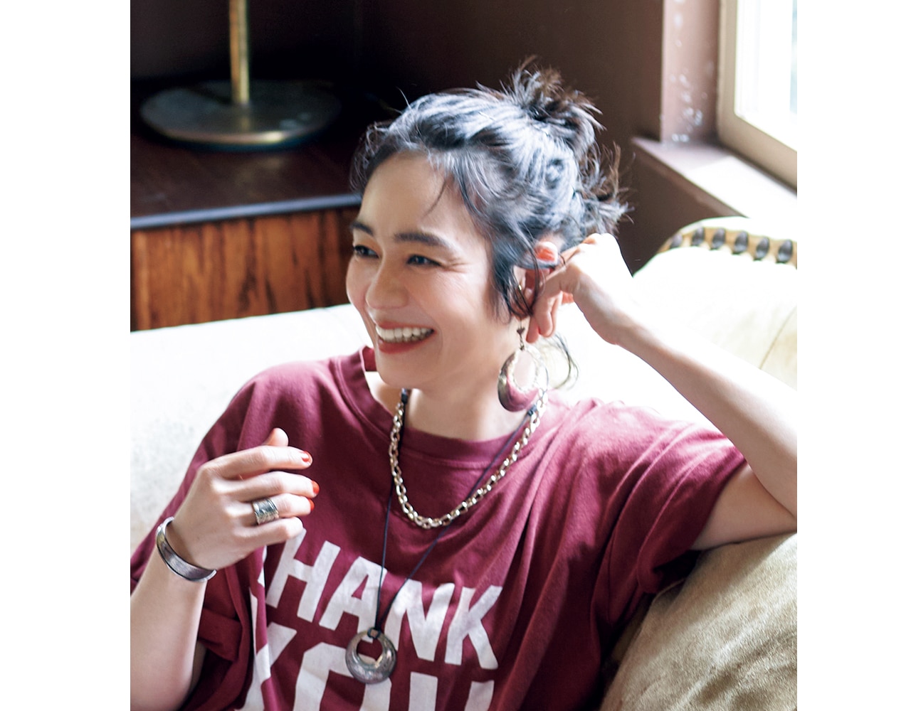 ネックレスのレイヤードは必須!竹下玲奈さん