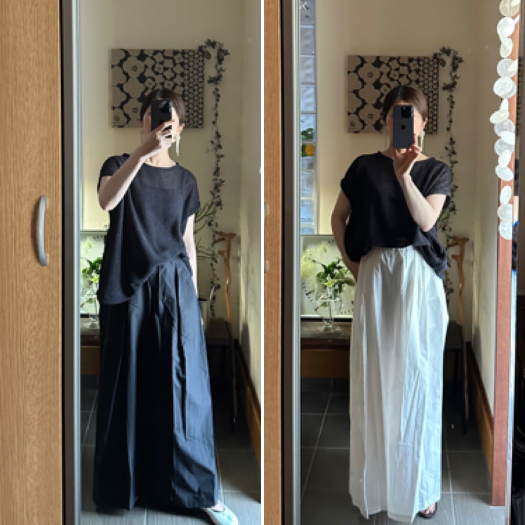 airflow wide pants eLLa コーデ
