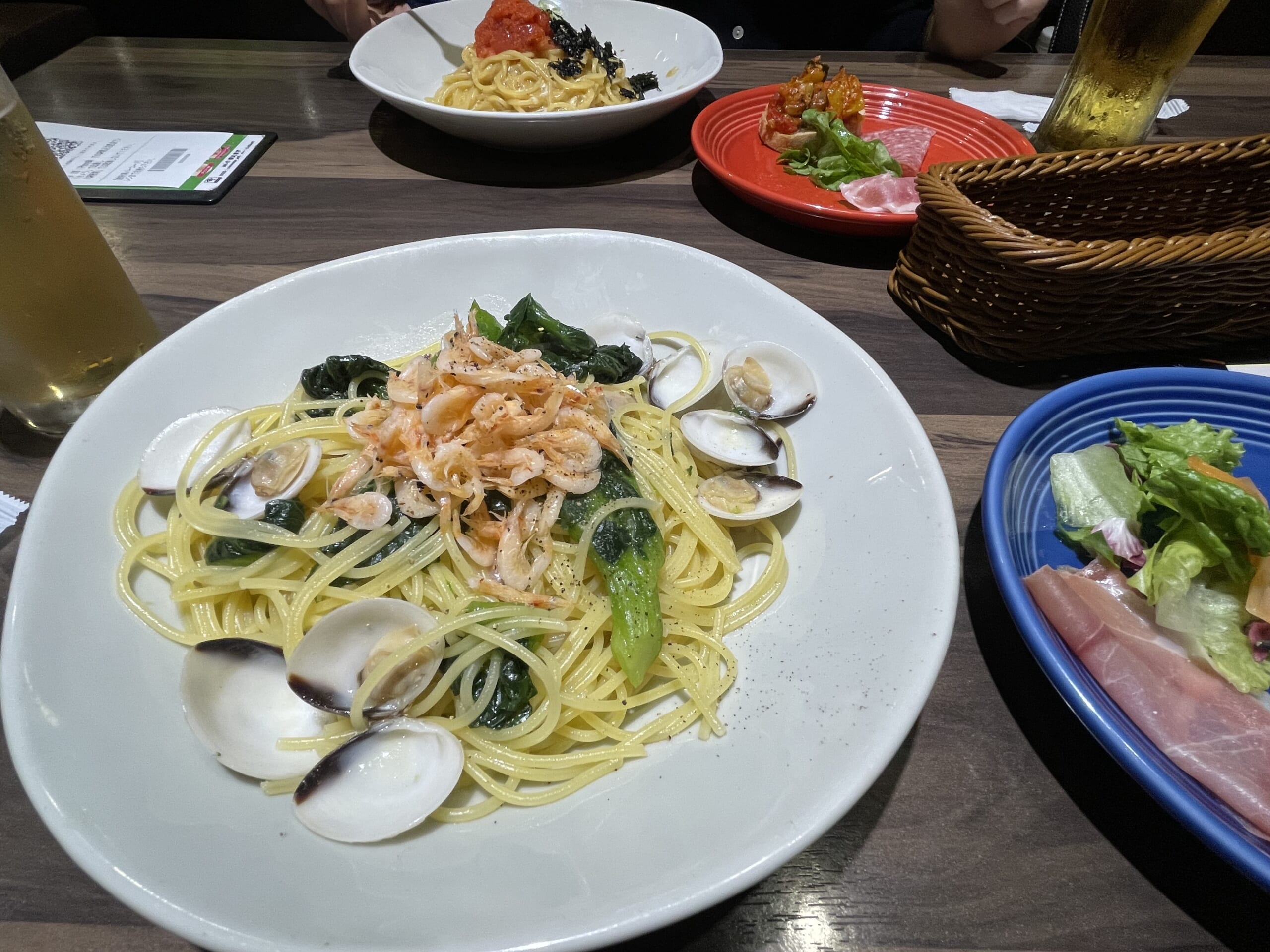 桜エビと菜の花のパスタ