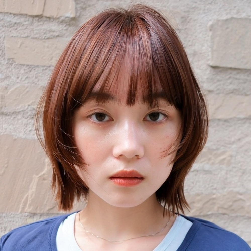 【愛らしさを引き出す中顔面短縮ボブ】アザーカット01