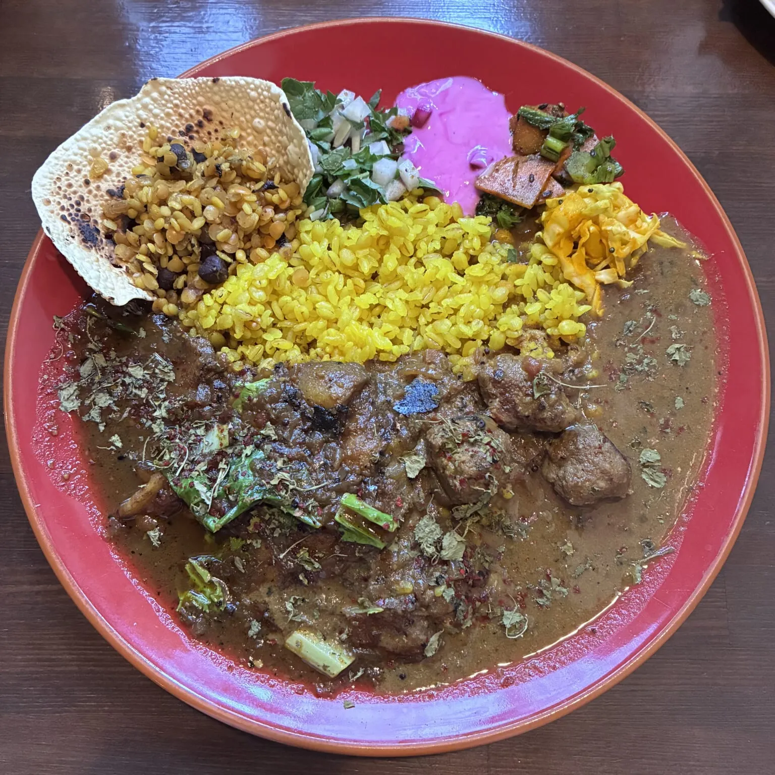 大阪「アアベルカレー」カレー2種あいがけ