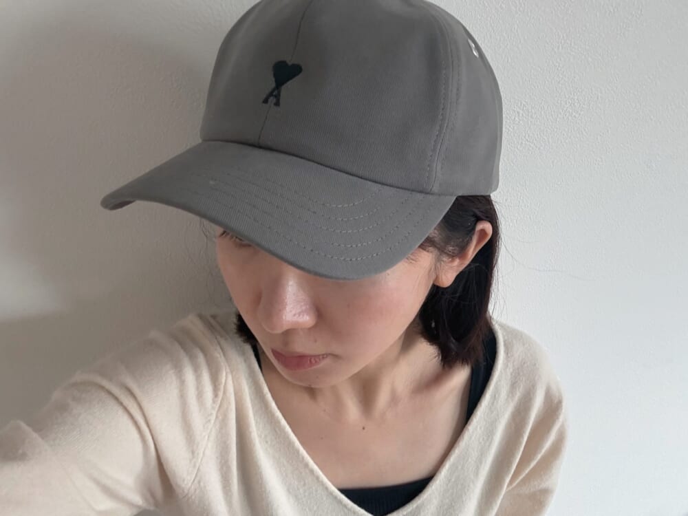 AmiParis キャップ グレー
