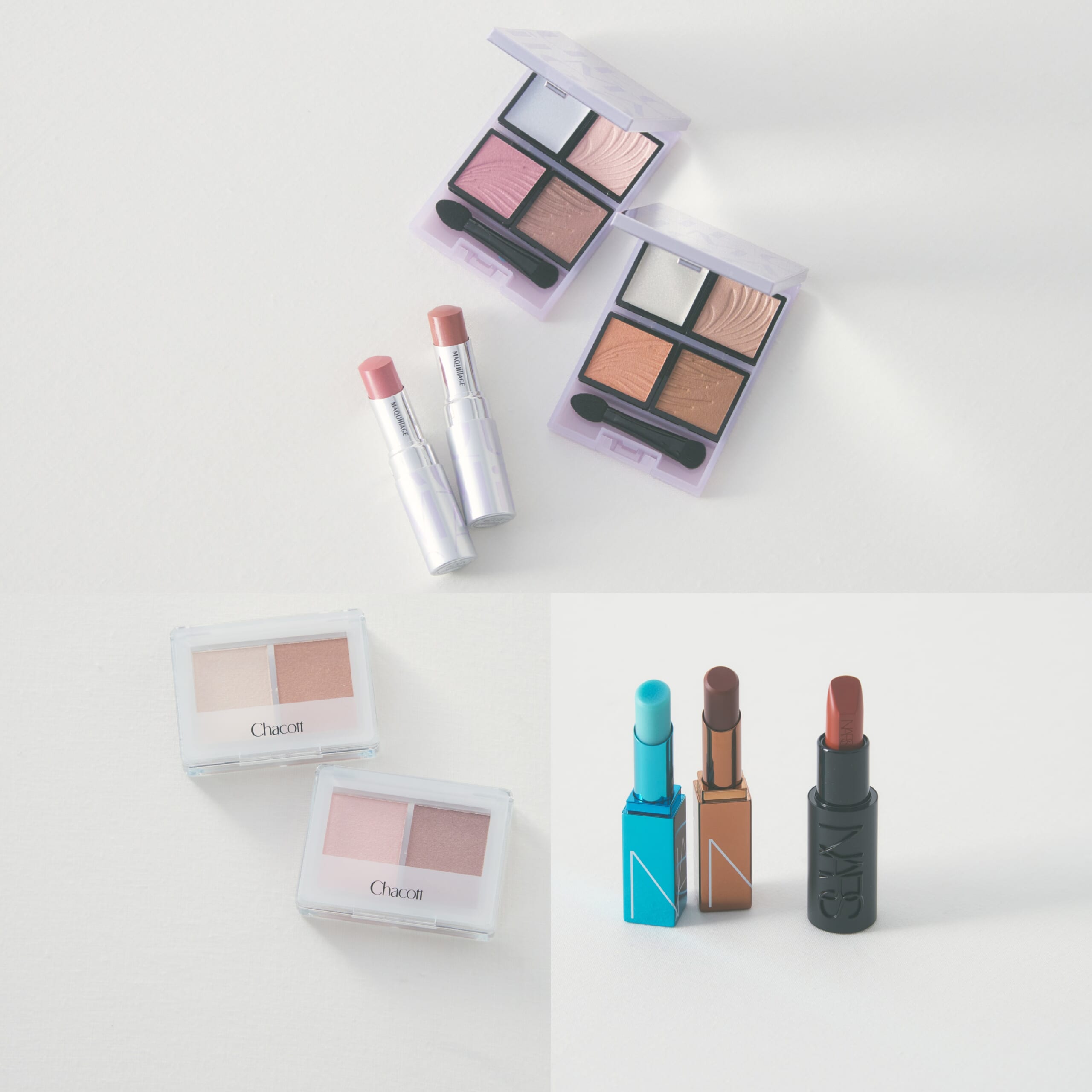人気コスメの夏の新色・限定色!チャコット、NARS、マキアージュの新作を30代・40代が試してレビュー