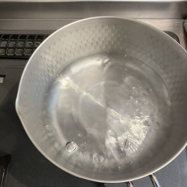 沸騰したお湯