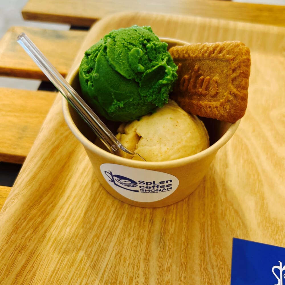 和ジェラートセット 宇治抹茶青嵐ジェラート 藤沢産大豆のきなこ黒蜜ジェラート