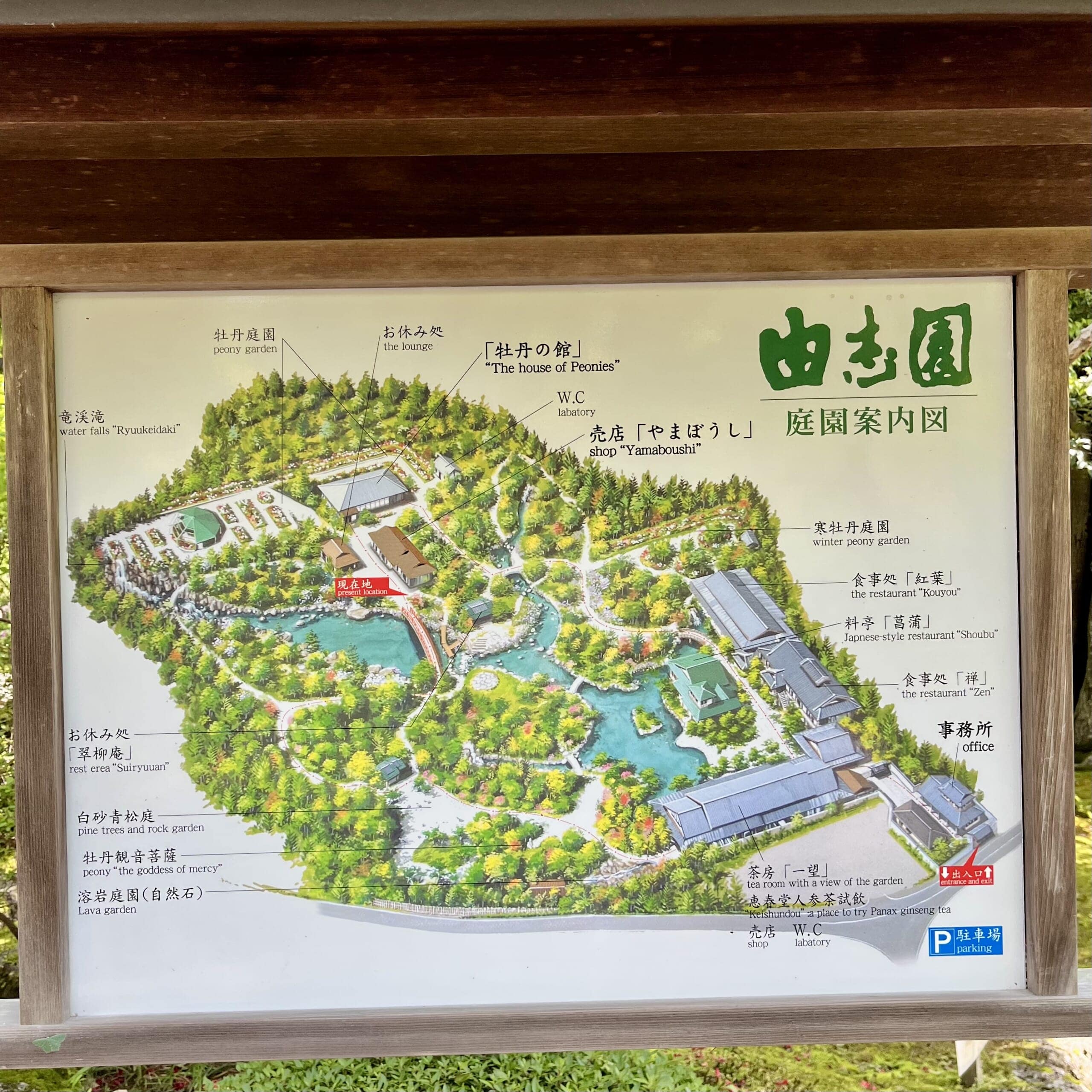 地図　看板