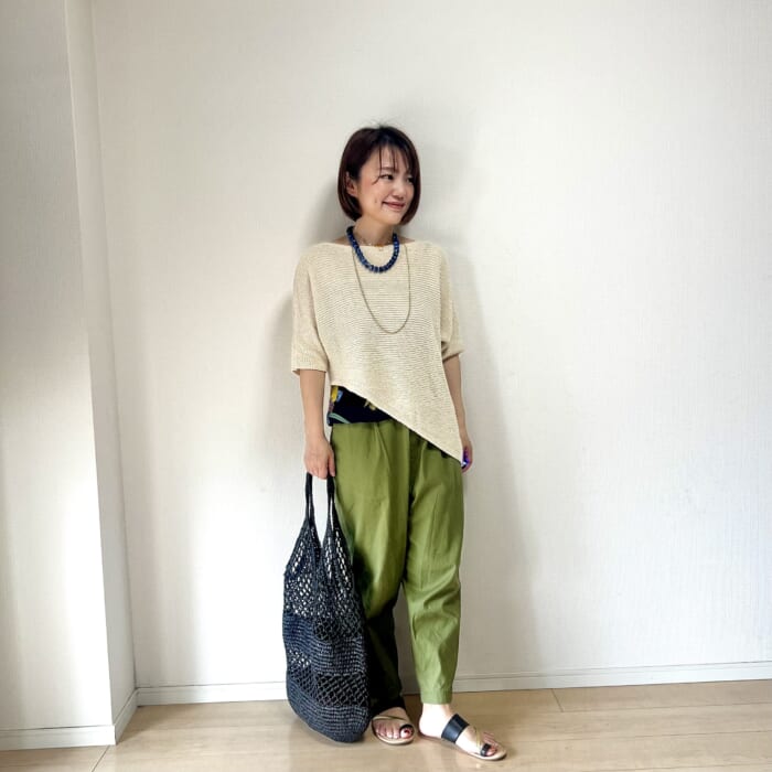 ZARA iena slobe fashion 購入品　夏コーデ　ママコーデ　刺繍パンツ　花柄　着回し
