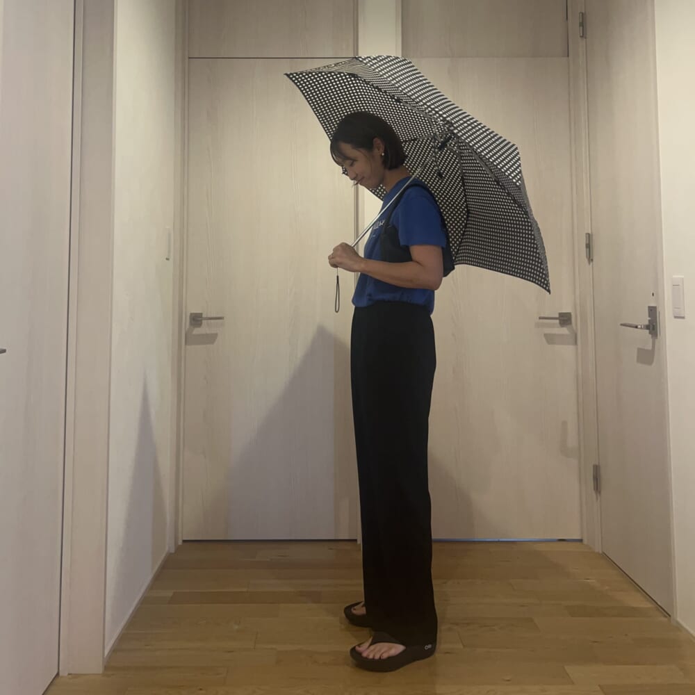 無印良品 傘 梅雨コーデ