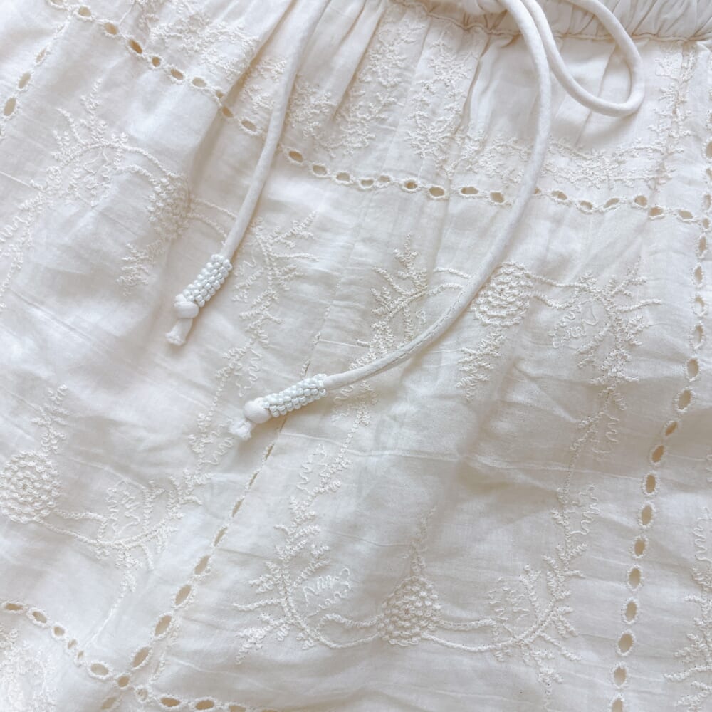 fanaka / レース刺繍イージーパンツ