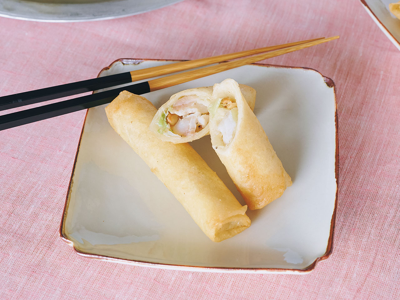 「タラと納豆の春巻き」レシピ／中本千尋さん