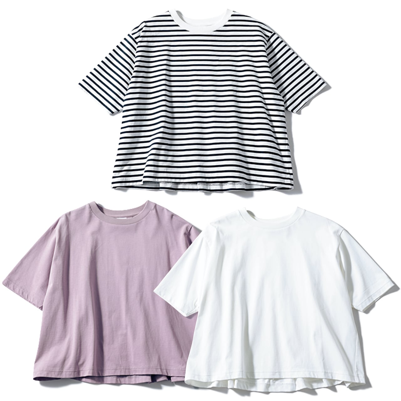 12closet（トゥエルブクローゼット）【洗える】後ろタックフレアT