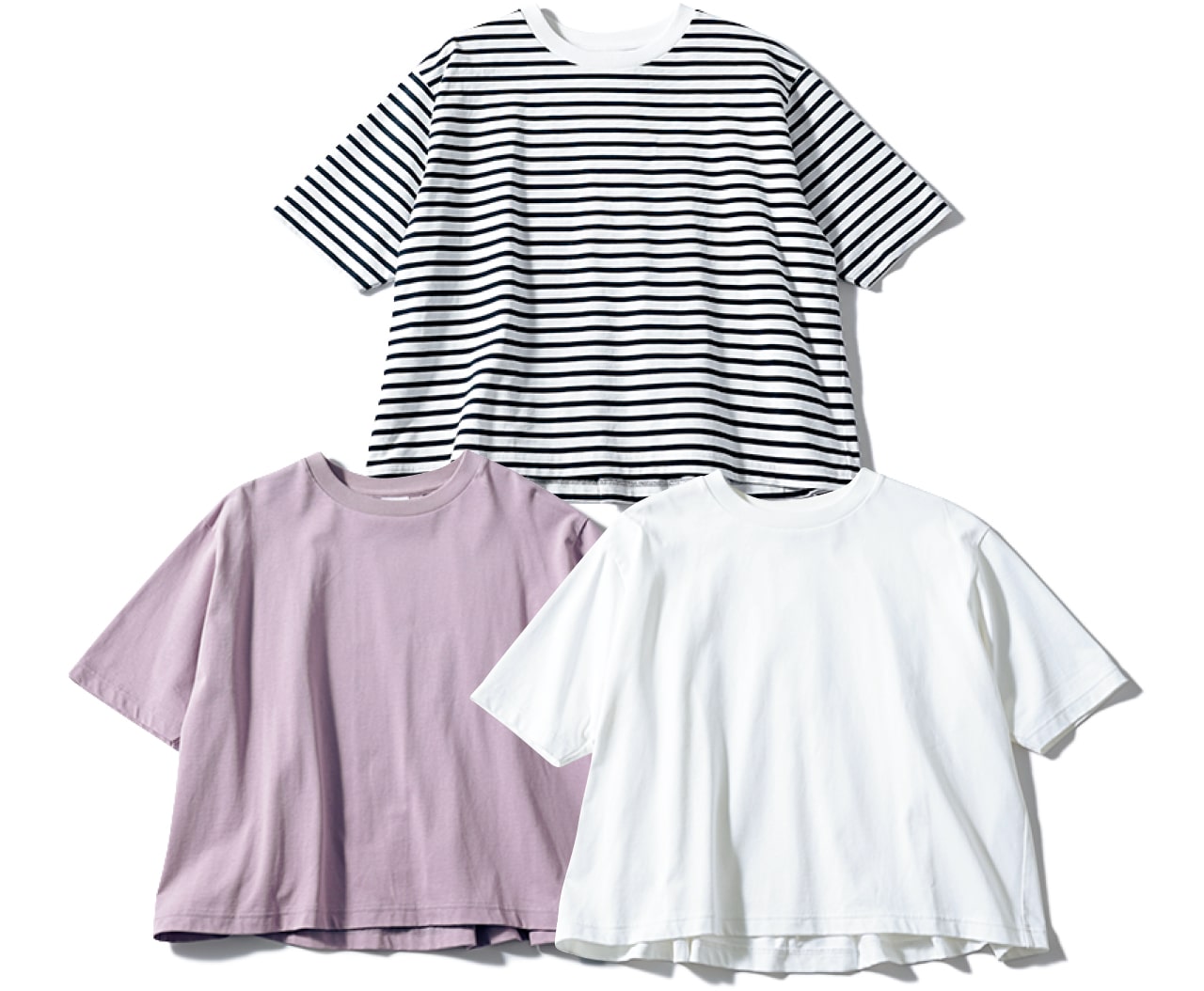 12closet（トゥエルブクローゼット）【洗える】後ろタックフレアT