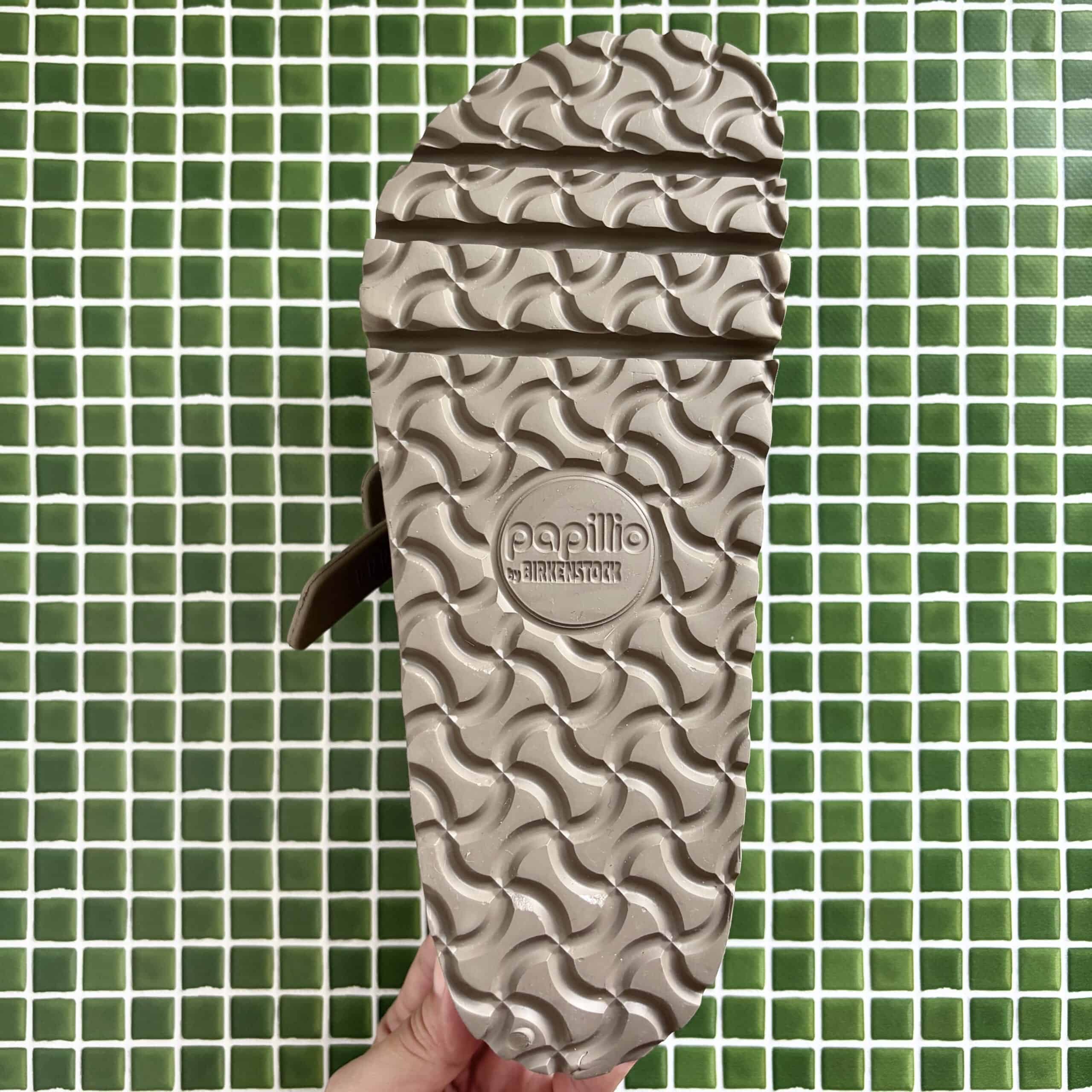 ビルケンシュトックのフロリダを試着　LEEマルシェ　サンダル　アウトソール