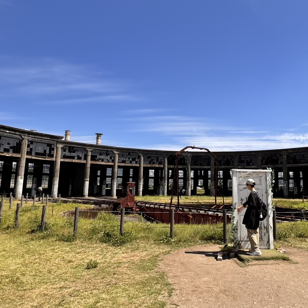 すずめの戸締り　豊後森機関庫公園　大分