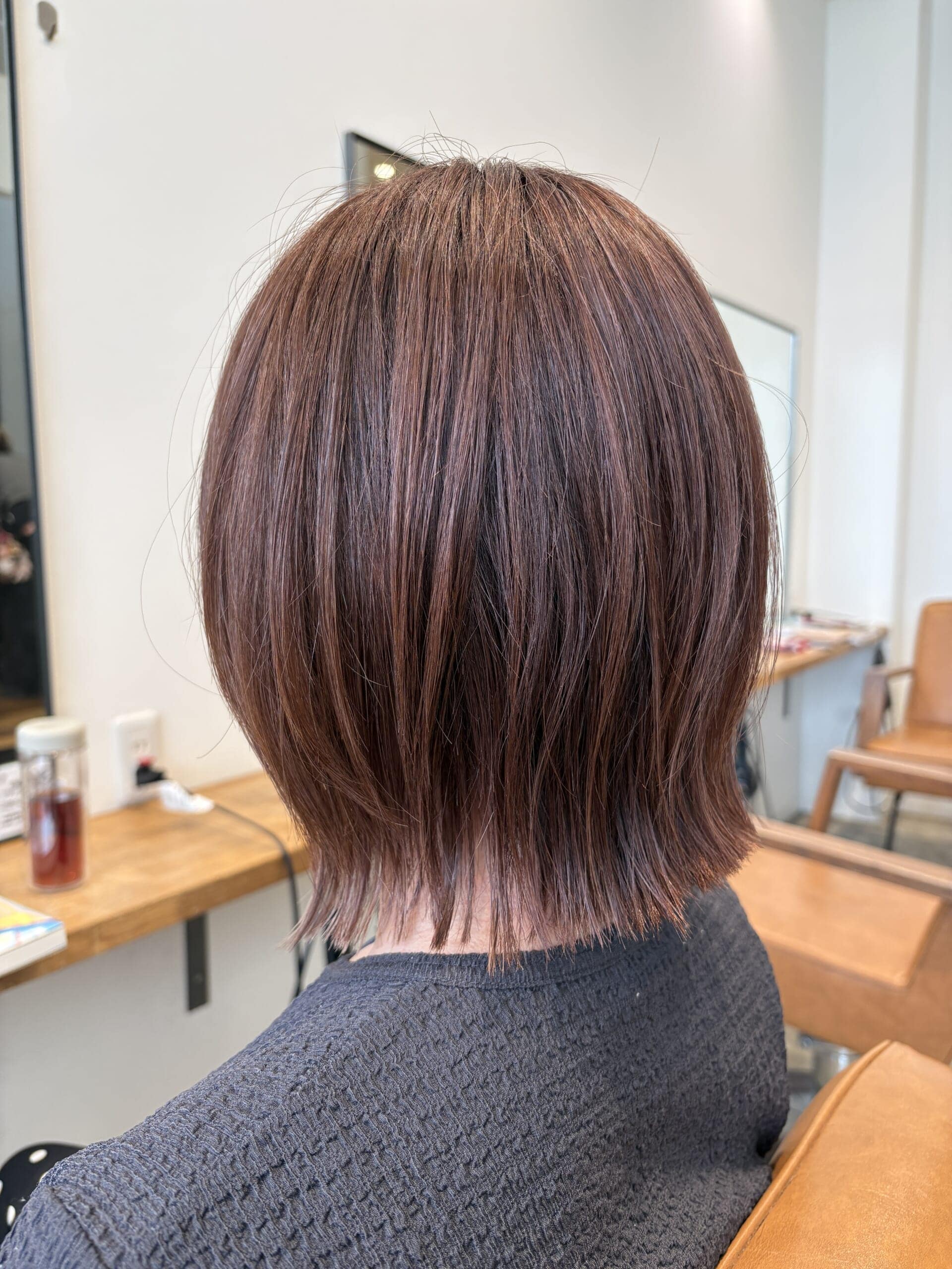 40代　ヘアスタイル　アラフォー　ショートボブ