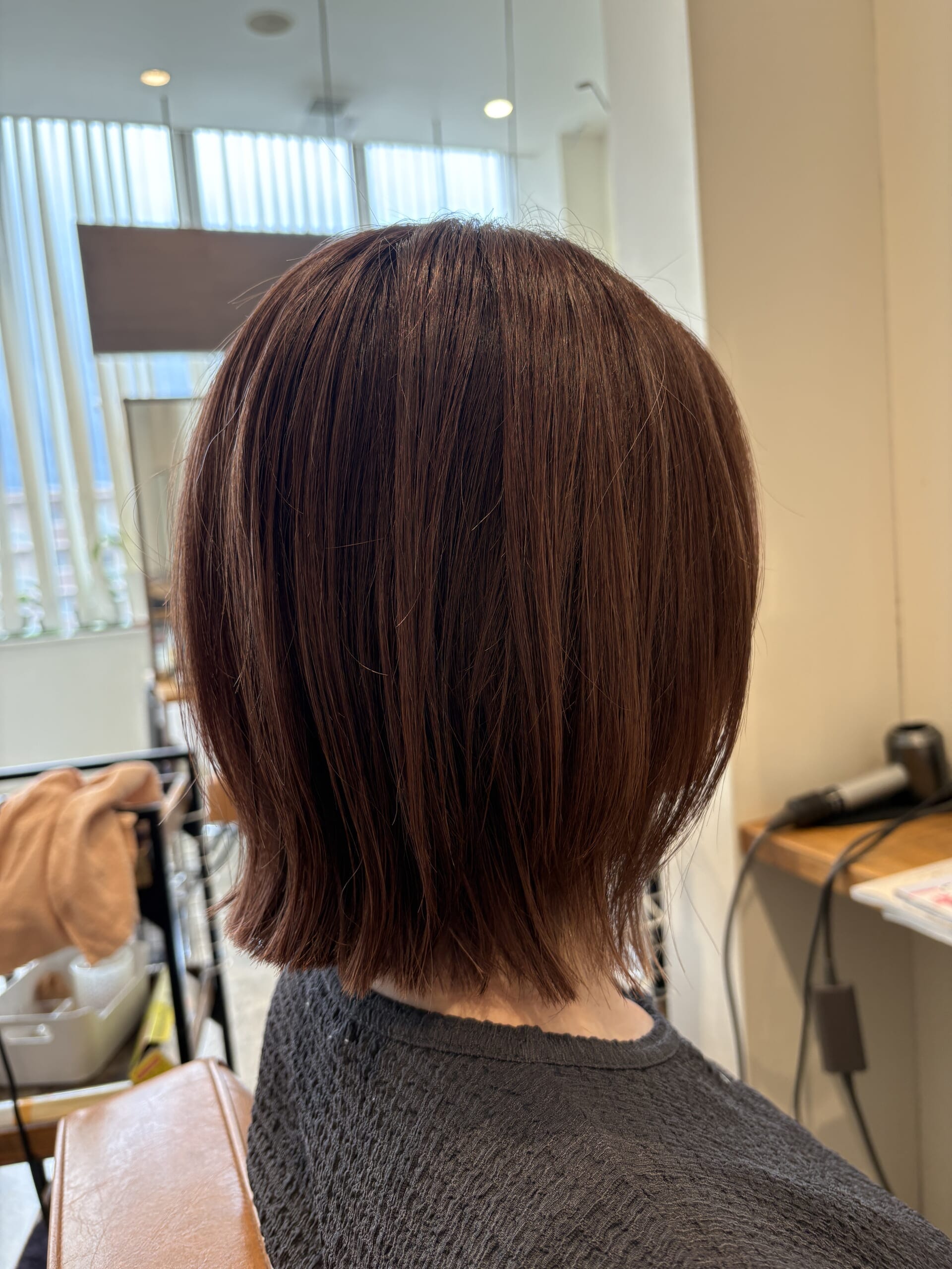 40代　ヘアスタイル　アラフォー　ショートボブ