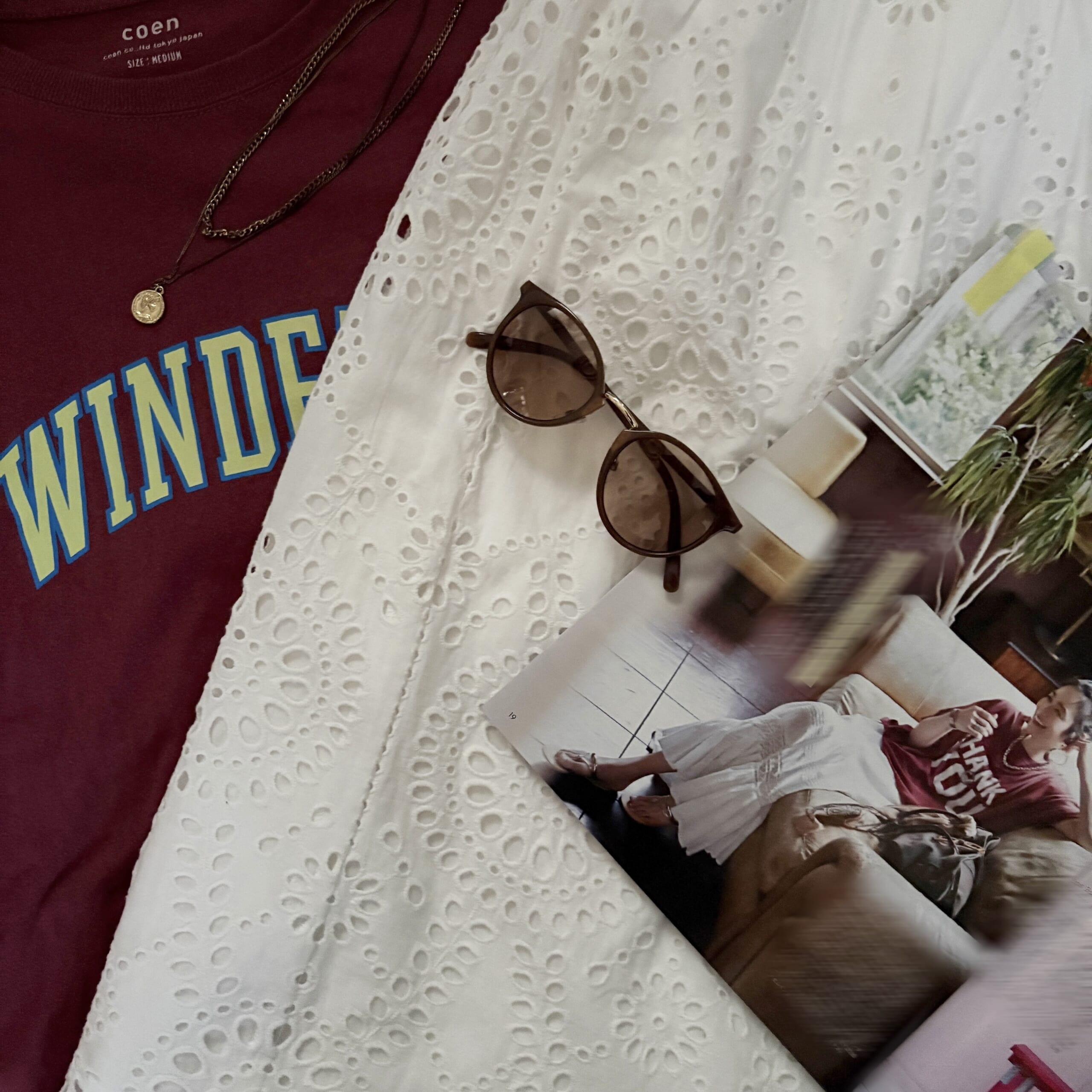 LEE7月号レビュー　ワンツーコーデ　12closet