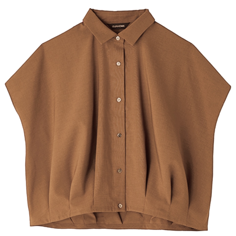 20th Anniv. LEE限定 OURHOME（アワーホーム）【洗える】【接触冷感】【吸水速乾】【UVカット】タックブラウス