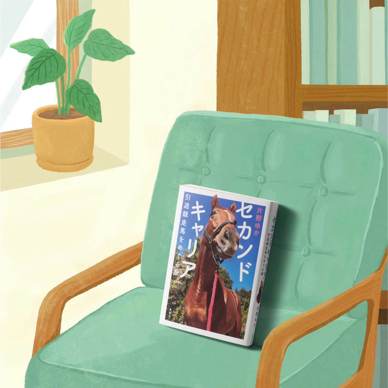 『セカンドキャリア 引退競走馬をめぐる旅』イラスト