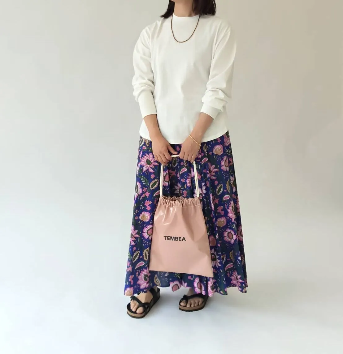 【12closet 】USAコットンロングスリーブTシャツ。