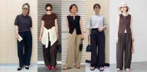ユニクロ「ウルトラストレッチアクティブワイドパンツ」コーデ集合