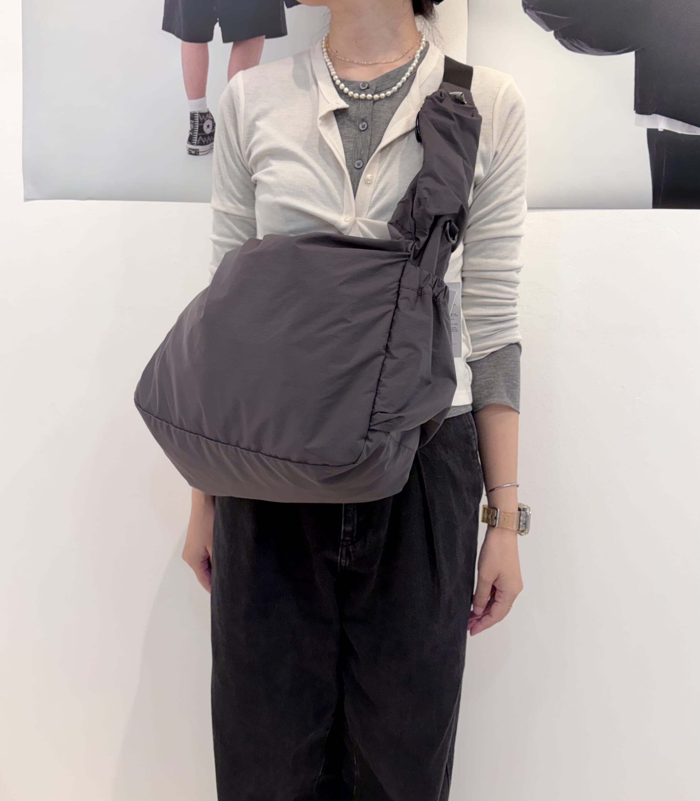 FoundPocket バッグ クロスボディバッグ グレー
