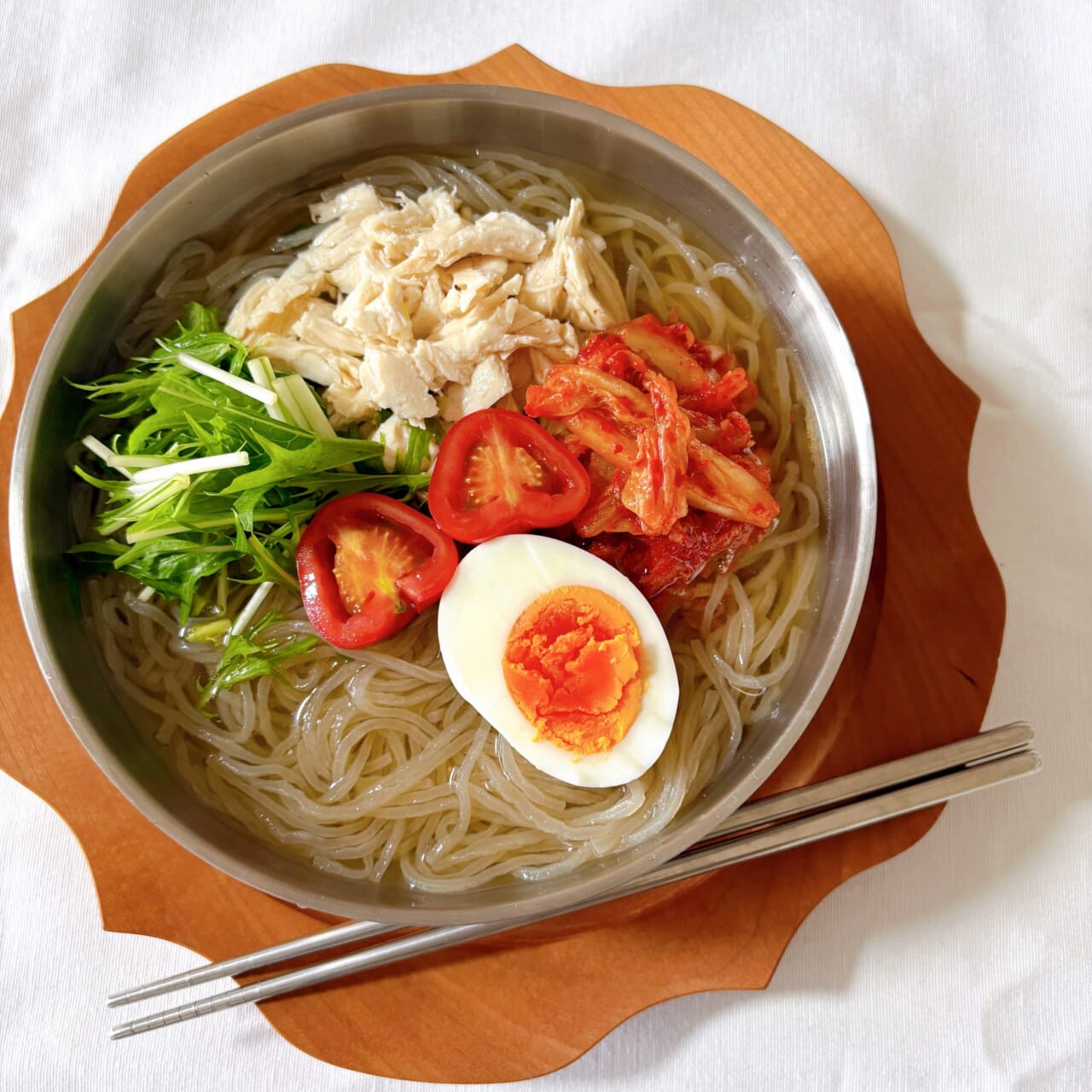 カルディ きねうち冷麺 夏ランチ
