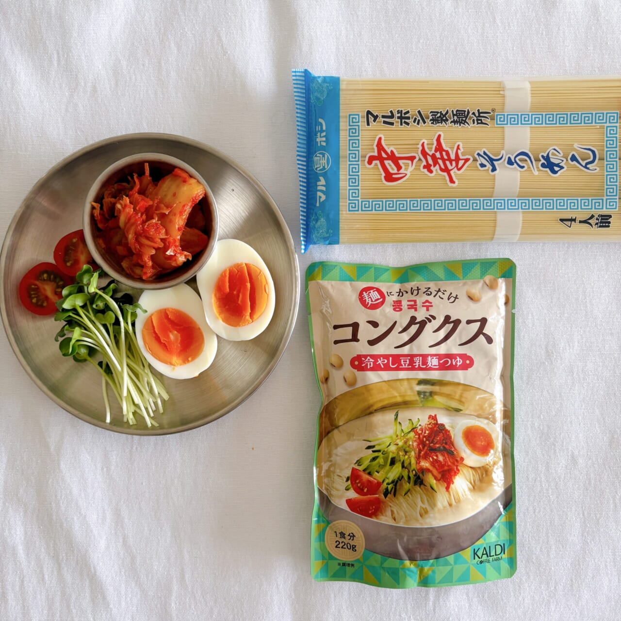 カルディ 中華そうめん 豆乳