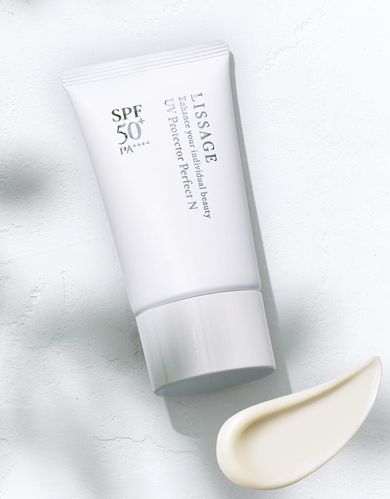 リサージ 
UVプロテクターパーフェクトN　SPF50+・PA++++ UV耐水性★★ 50g￥3630